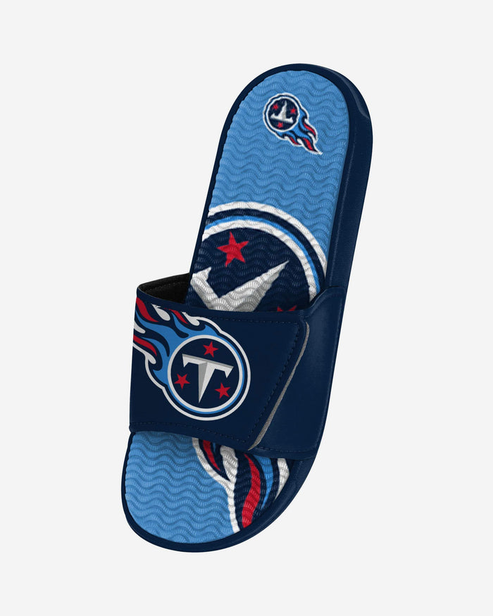 Tennessee Titans Colorblock Big Logo Gel Slide FOCO - FOCO.com