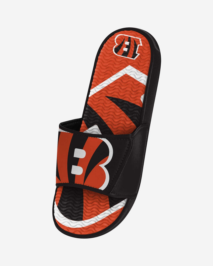 Cincinnati Bengals Colorblock Big Logo Gel Slide FOCO - FOCO.com