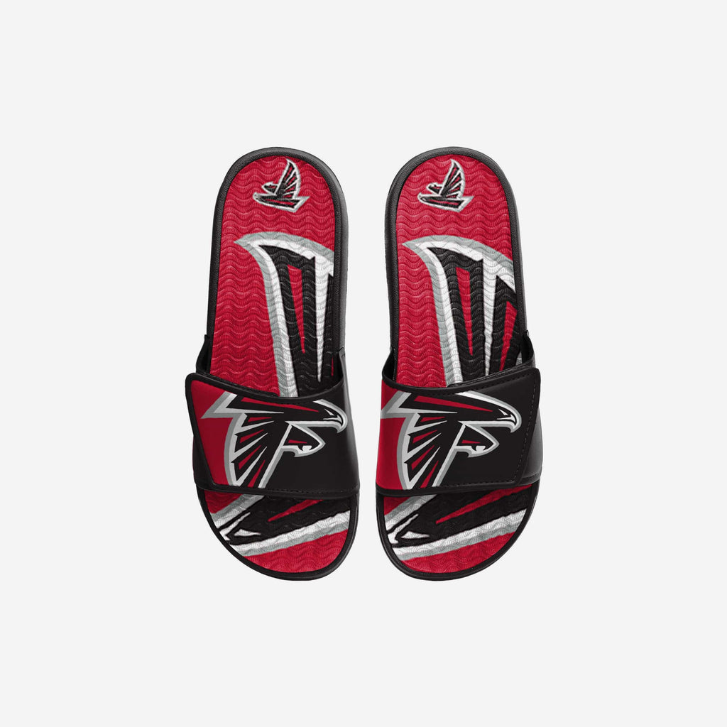 Atlanta Falcons Youth Colorblock Big Logo Gel Slide FOCO S - FOCO.com