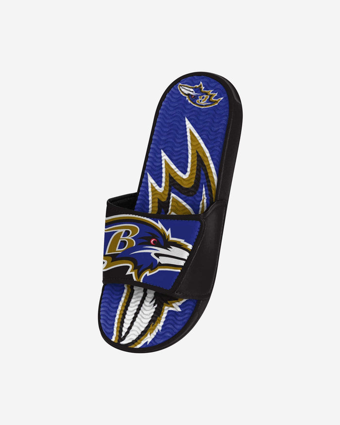 Baltimore Ravens Youth Colorblock Big Logo Gel Slide FOCO - FOCO.com