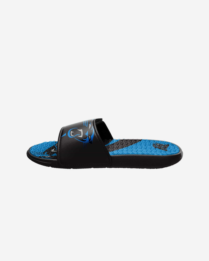 Carolina Panthers Youth Colorblock Big Logo Gel Slide FOCO - FOCO.com