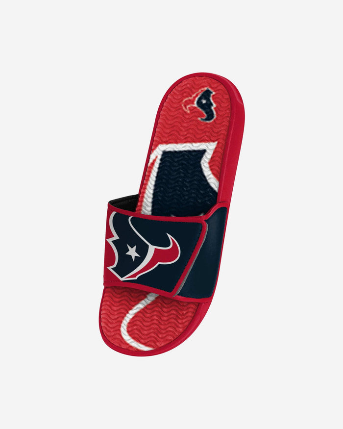 Houston Texans Youth Colorblock Big Logo Gel Slide FOCO - FOCO.com