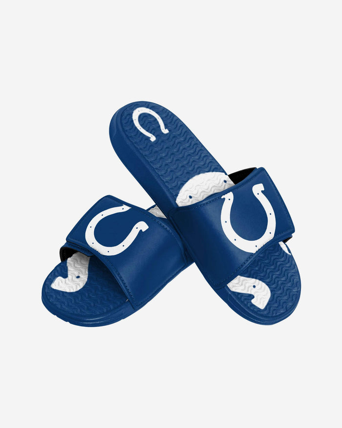 Indianapolis Colts Youth Colorblock Big Logo Gel Slide FOCO - FOCO.com