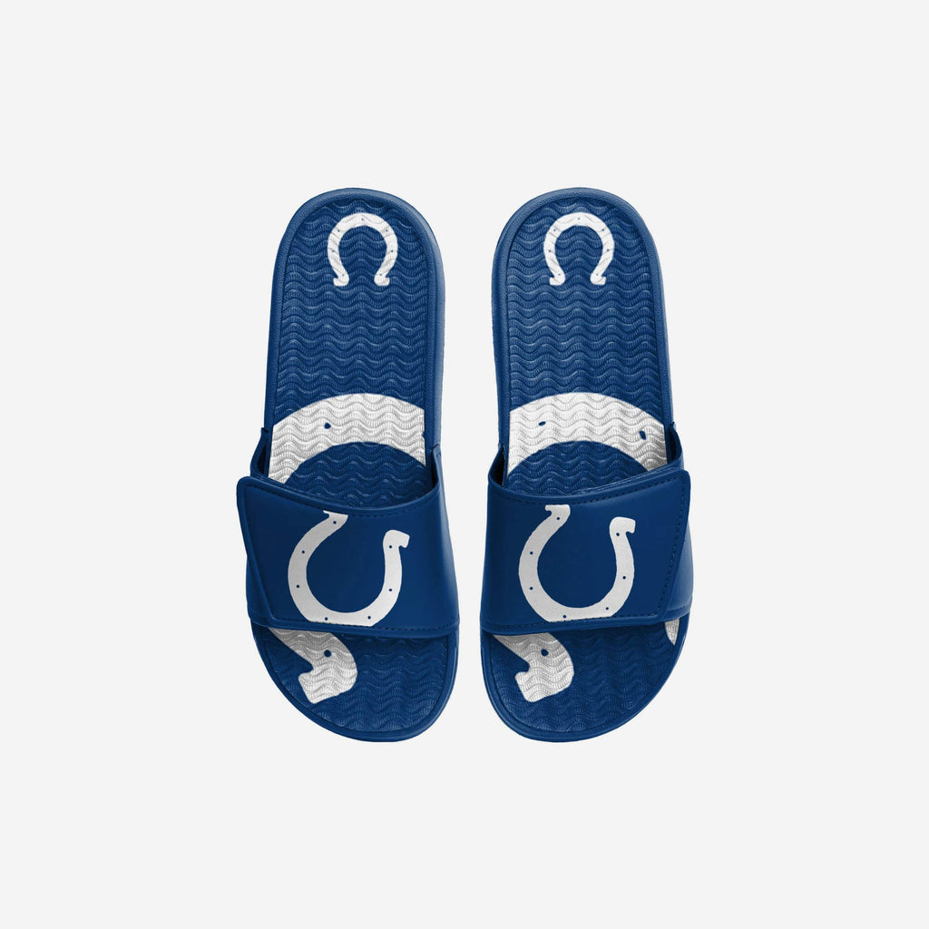 Indianapolis Colts Youth Colorblock Big Logo Gel Slide FOCO S - FOCO.com