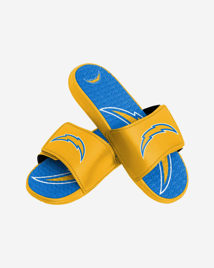 Los Angeles Chargers Youth Colorblock Big Logo Gel Slide FOCO - FOCO.com