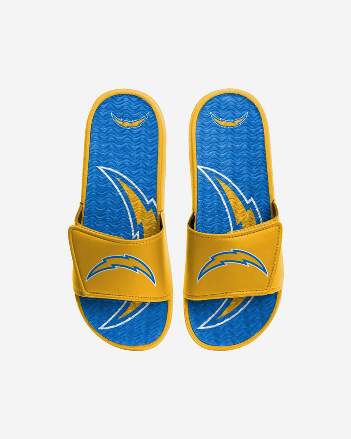 Los Angeles Chargers Youth Colorblock Big Logo Gel Slide FOCO S - FOCO.com