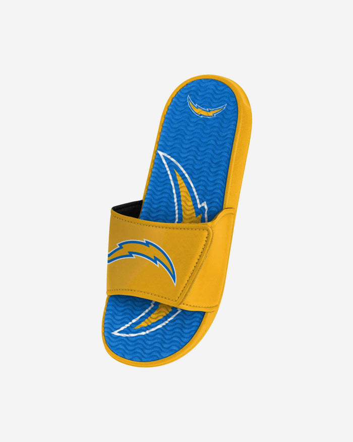 Los Angeles Chargers Youth Colorblock Big Logo Gel Slide FOCO - FOCO.com