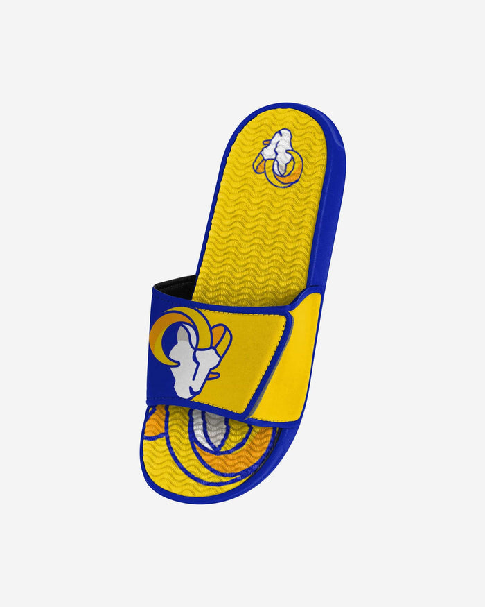 Los Angeles Rams Youth Colorblock Big Logo Gel Slide FOCO - FOCO.com