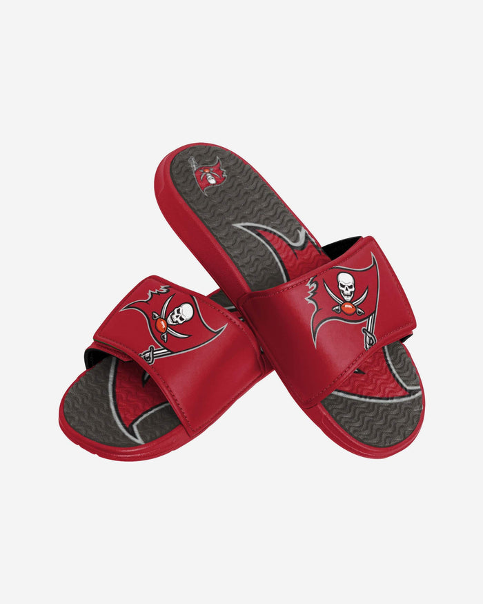 Tampa Bay Buccaneers Youth Colorblock Big Logo Gel Slide FOCO - FOCO.com