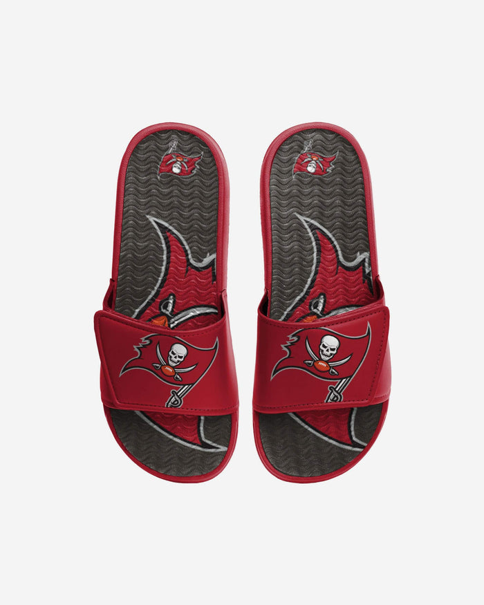 Tampa Bay Buccaneers Youth Colorblock Big Logo Gel Slide FOCO S - FOCO.com