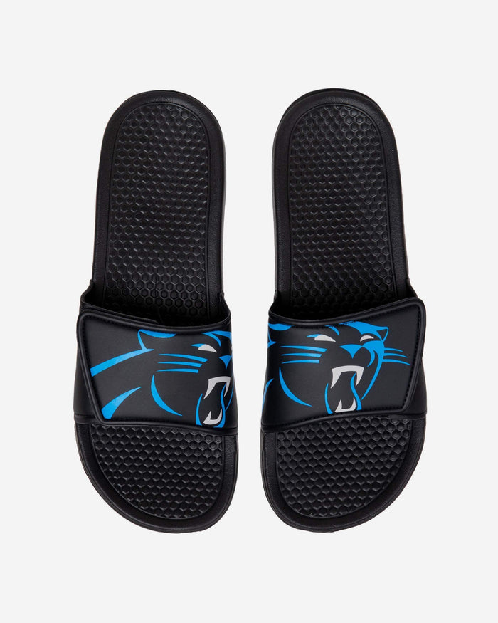 Carolina Panthers Cropped Big Logo Slide FOCO S - FOCO.com