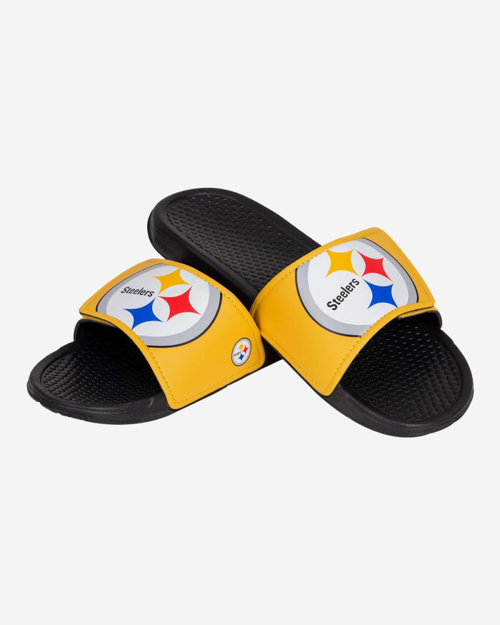 Pittsburgh Steelers Cropped Big Logo Slide FOCO - FOCO.com