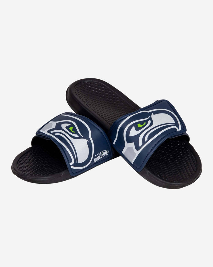 Seattle Seahawks Cropped Big Logo Slide FOCO - FOCO.com