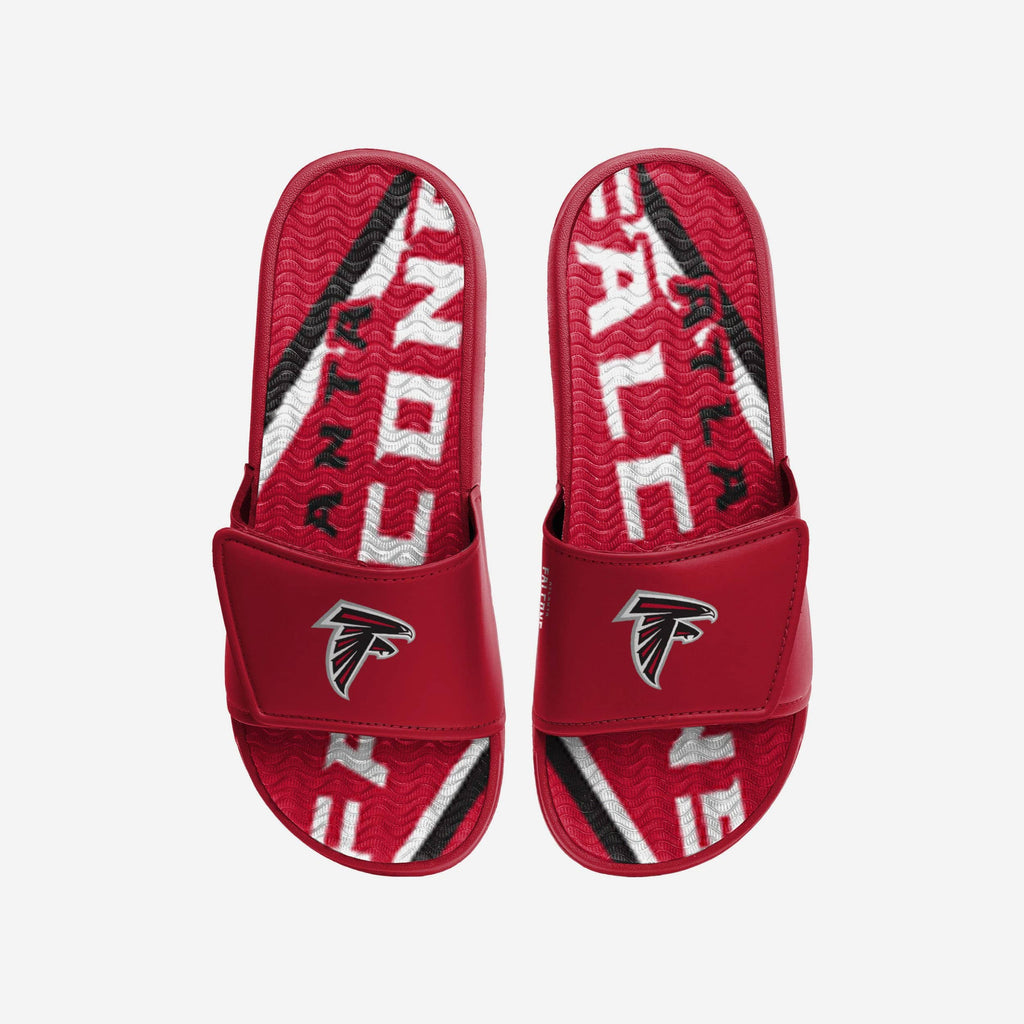 Atlanta Falcons Bold Wordmark Gel Slide FOCO S - FOCO.com