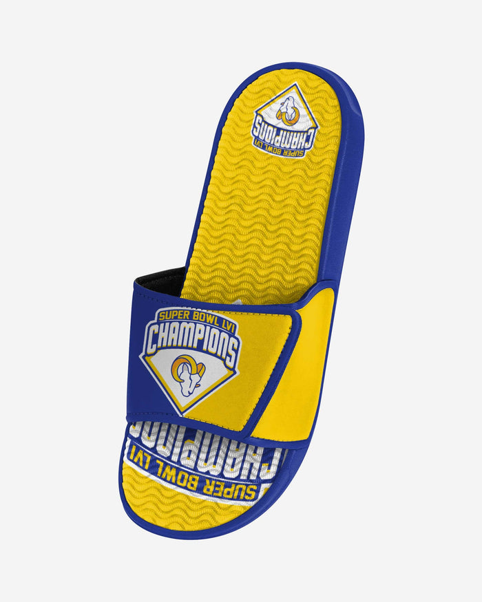 Los Angeles Rams Super Bowl LVI Champions Gel Slide FOCO - FOCO.com