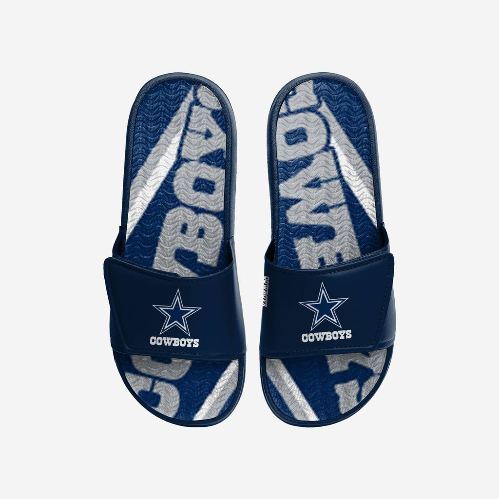 Dallas Cowboys Bold Wordmark Gel Slide FOCO S - FOCO.com
