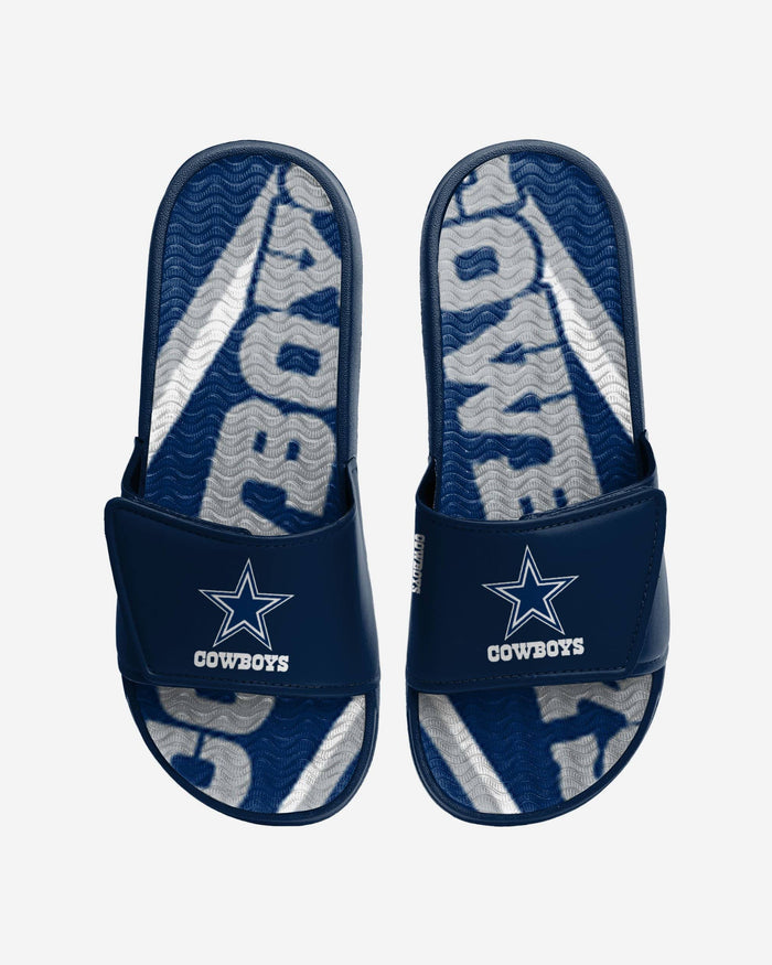 Dallas Cowboys Bold Wordmark Gel Slide FOCO S - FOCO.com