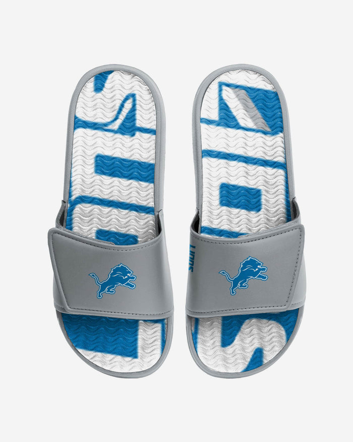 Detroit Lions Bold Wordmark Gel Slide FOCO S - FOCO.com