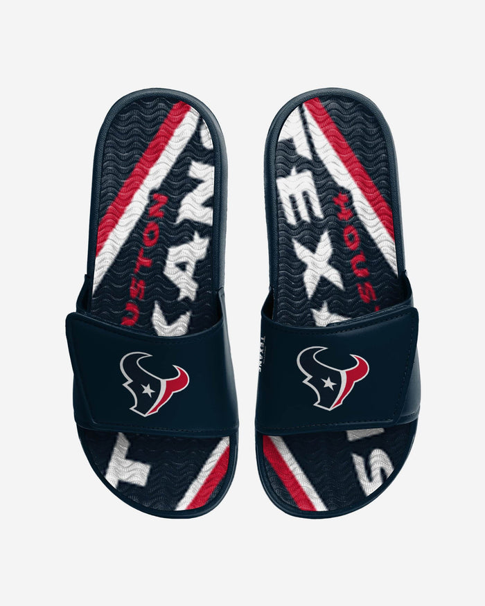 Houston Texans Bold Wordmark Gel Slide FOCO S - FOCO.com