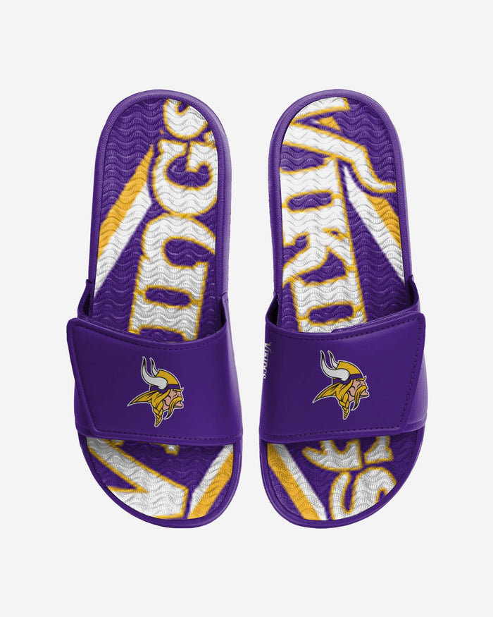 Minnesota Vikings Bold Wordmark Gel Slide FOCO S - FOCO.com