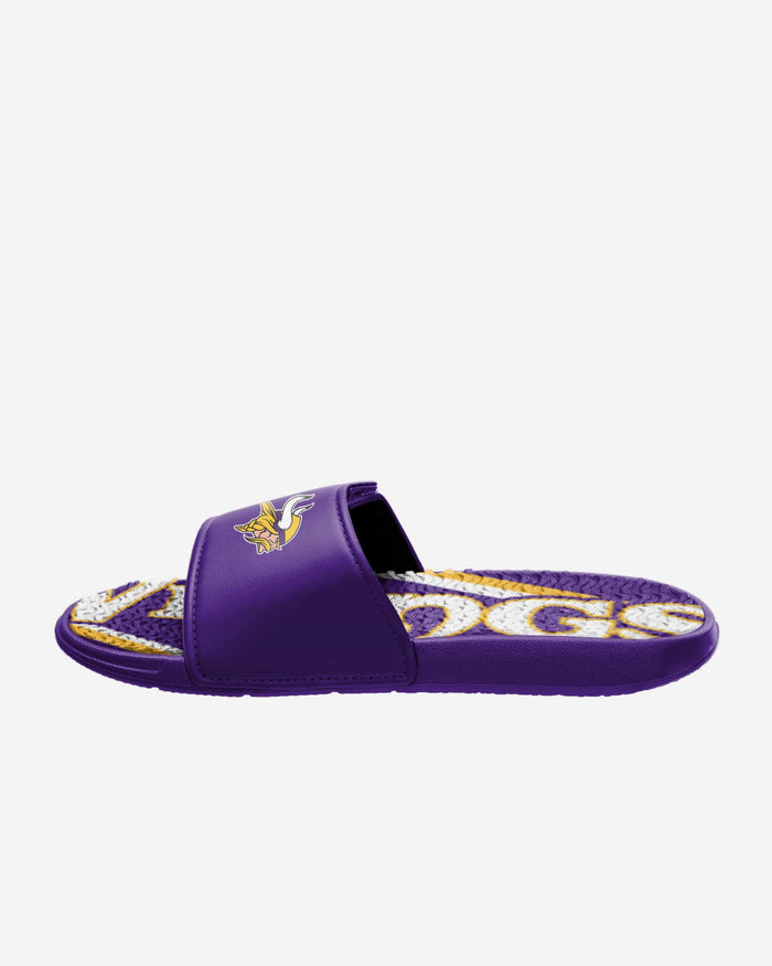 Minnesota Vikings Bold Wordmark Gel Slide FOCO - FOCO.com