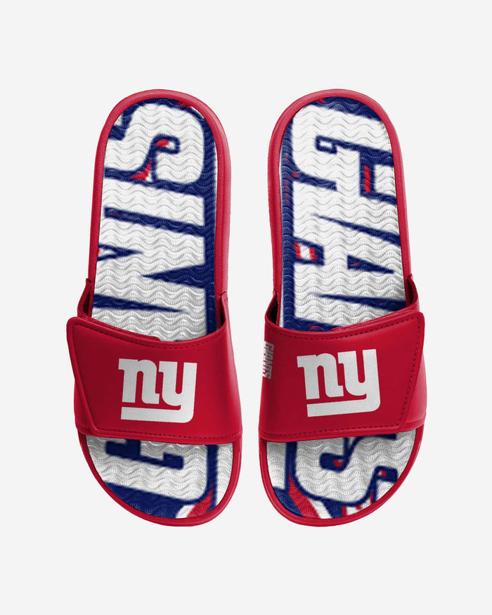 New York Giants Bold Wordmark Gel Slide FOCO S - FOCO.com