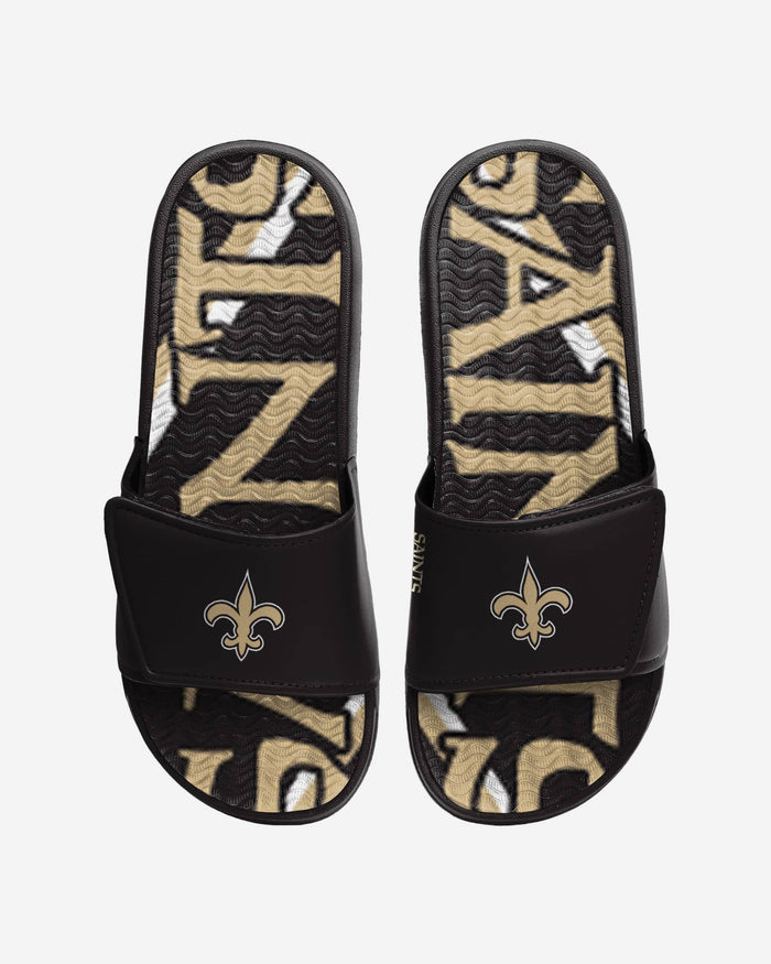 New Orleans Saints Bold Wordmark Gel Slide FOCO S - FOCO.com