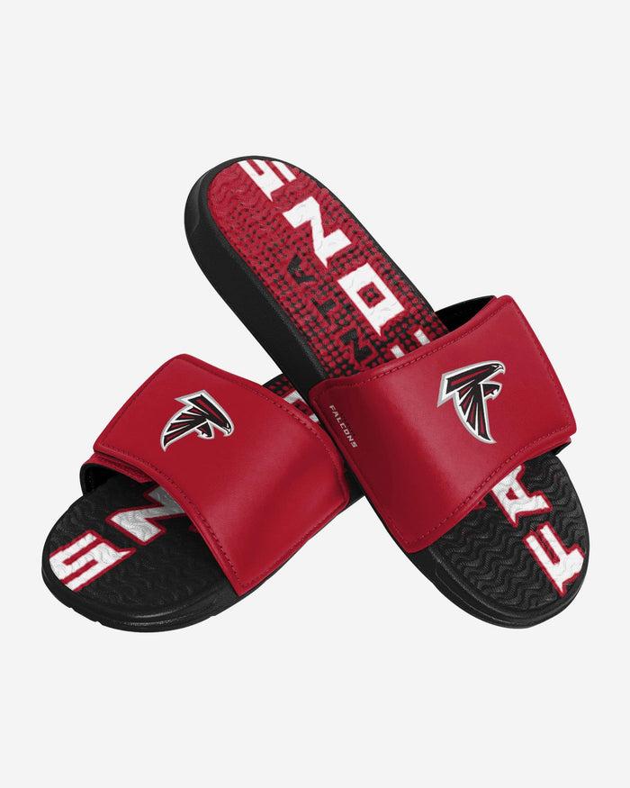 Atlanta Falcons Gradient Wordmark Gel Slide FOCO - FOCO.com