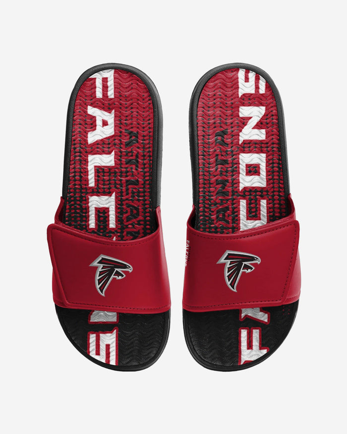 Atlanta Falcons Gradient Wordmark Gel Slide FOCO S - FOCO.com