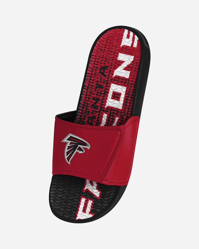 Atlanta Falcons Gradient Wordmark Gel Slide FOCO - FOCO.com