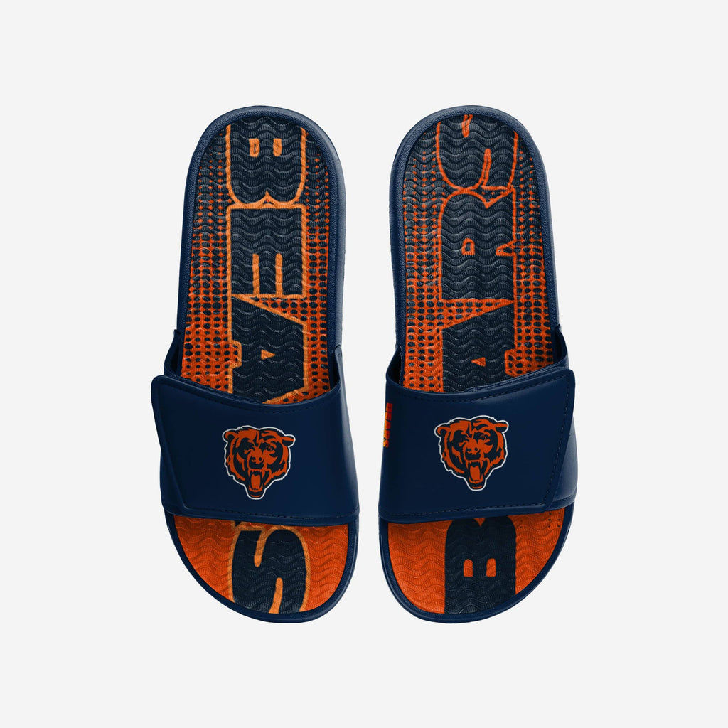 Chicago Bears Gradient Wordmark Gel Slide FOCO S - FOCO.com