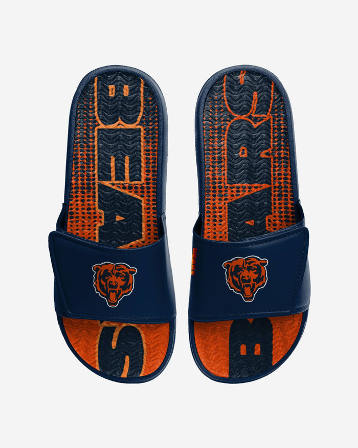 Chicago Bears Gradient Wordmark Gel Slide FOCO S - FOCO.com
