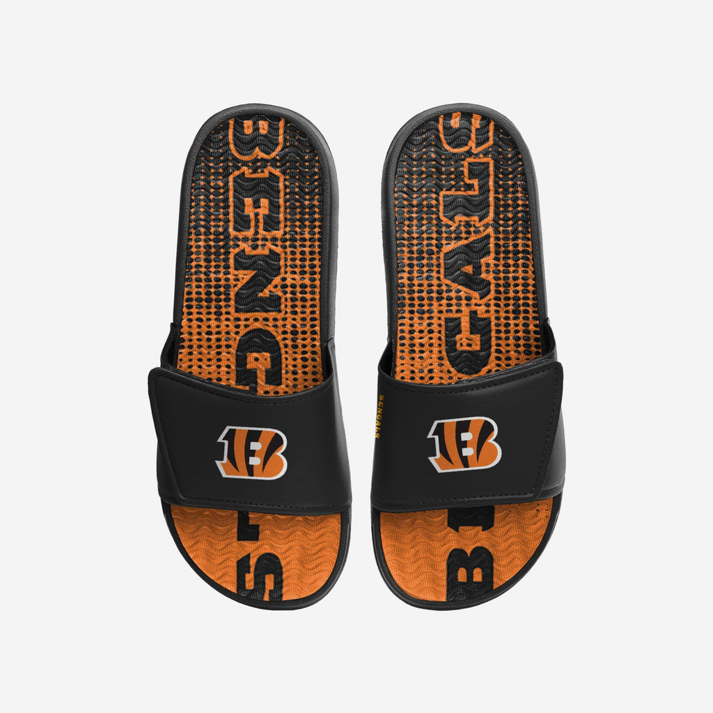 Cincinnati Bengals Gradient Wordmark Gel Slide FOCO S - FOCO.com