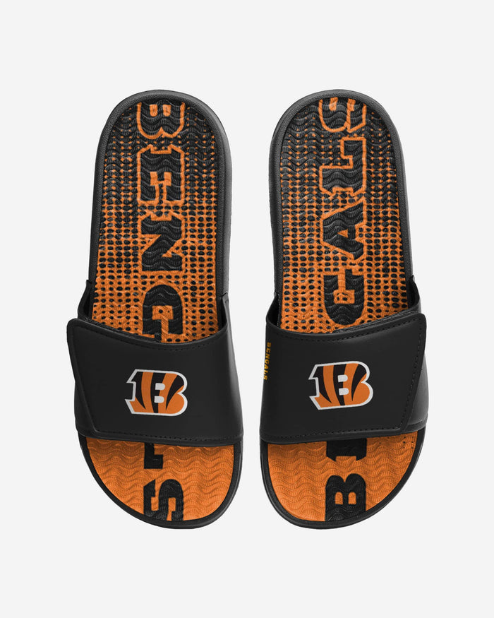 Cincinnati Bengals Gradient Wordmark Gel Slide FOCO S - FOCO.com