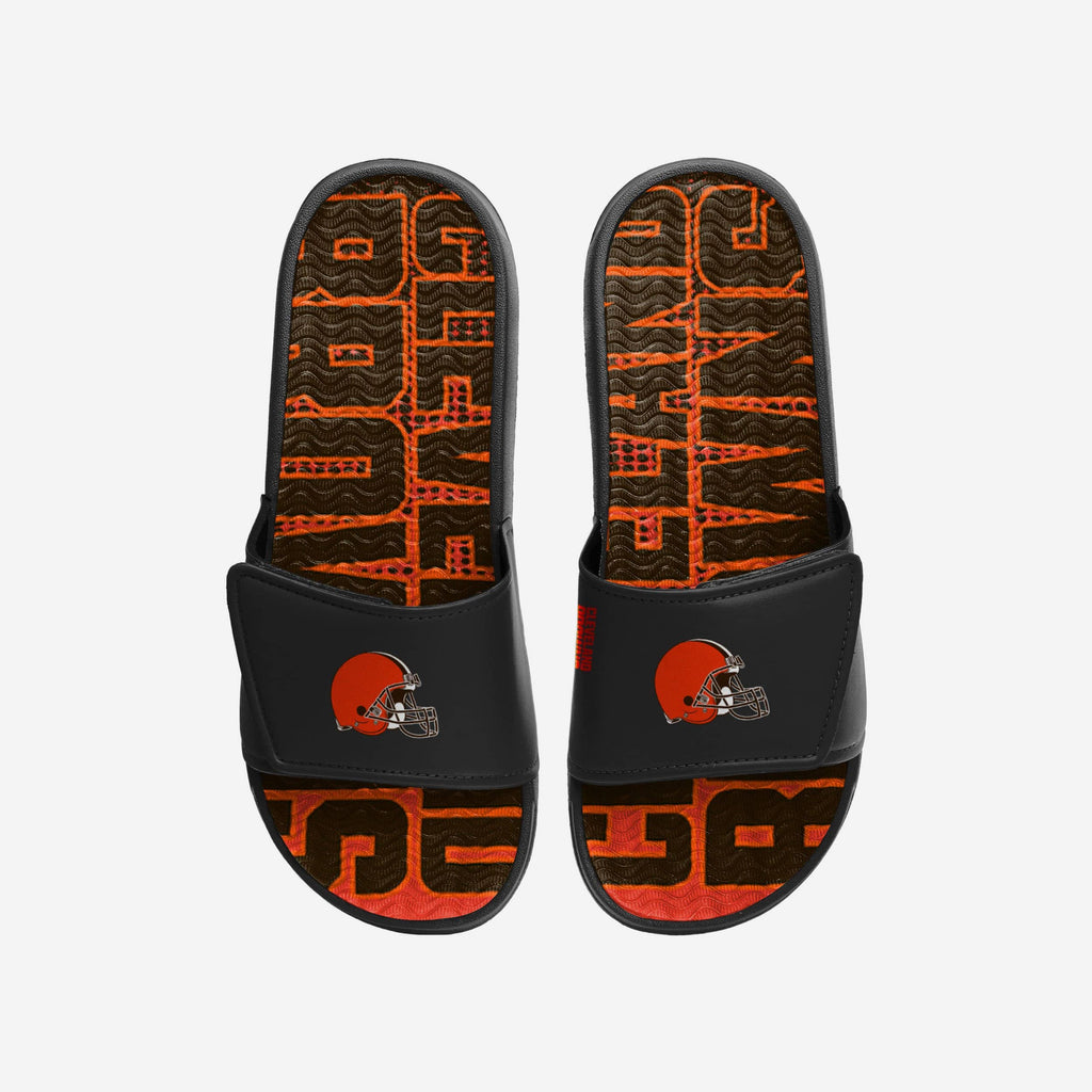 Cleveland Browns Gradient Wordmark Gel Slide FOCO S - FOCO.com