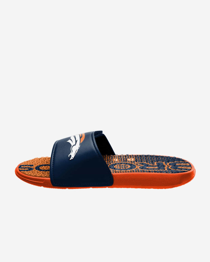 Denver Broncos Gradient Wordmark Gel Slide FOCO - FOCO.com