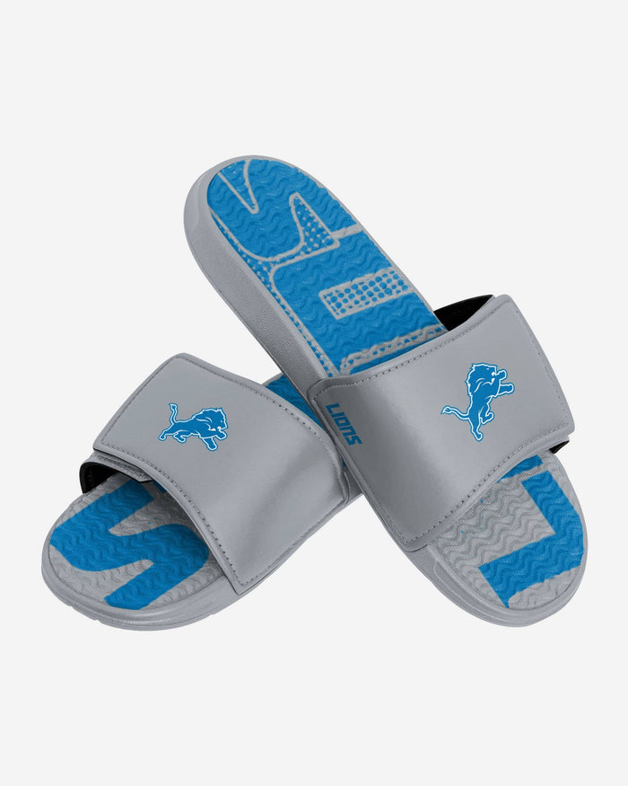 Detroit Lions Gradient Wordmark Gel Slide FOCO - FOCO.com