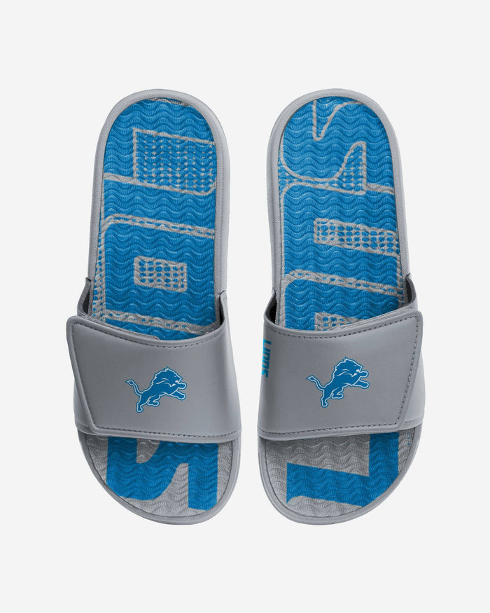 Detroit Lions Gradient Wordmark Gel Slide FOCO S - FOCO.com