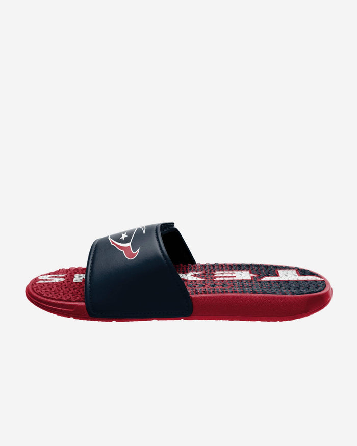 Houston Texans Gradient Wordmark Gel Slide FOCO - FOCO.com