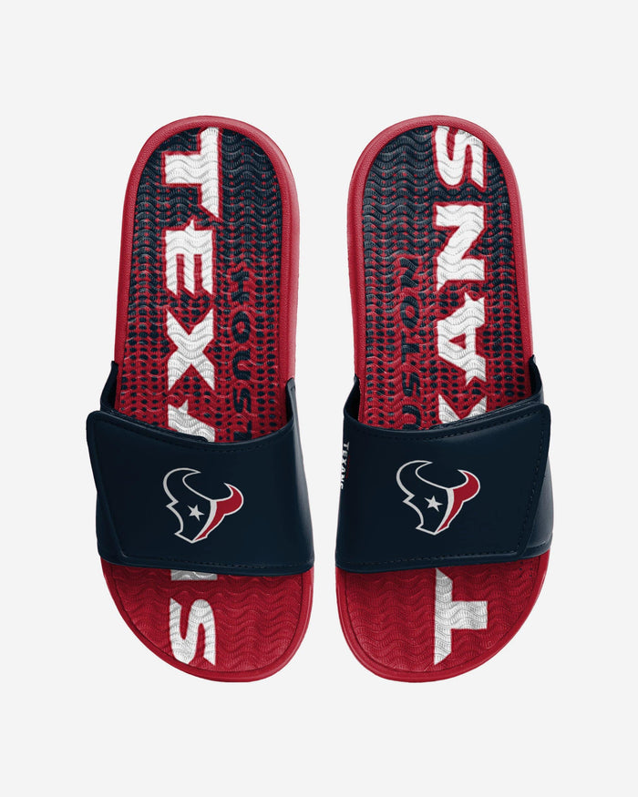 Houston Texans Gradient Wordmark Gel Slide FOCO S - FOCO.com