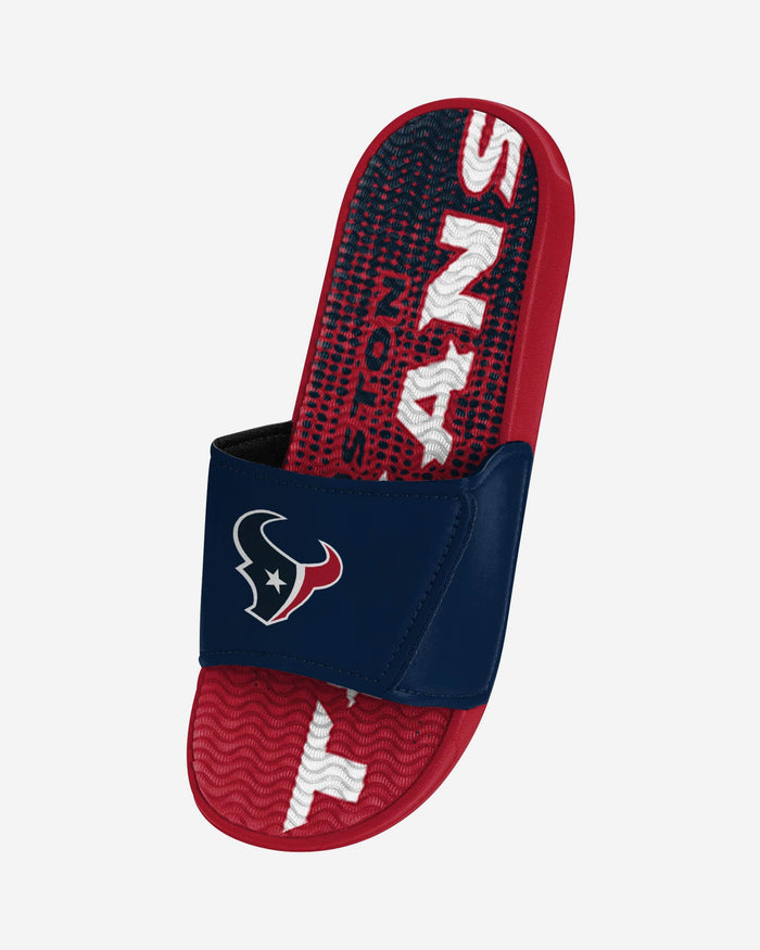 Houston Texans Gradient Wordmark Gel Slide FOCO - FOCO.com