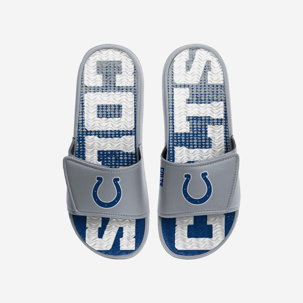 Indianapolis Colts Gradient Wordmark Gel Slide FOCO S - FOCO.com