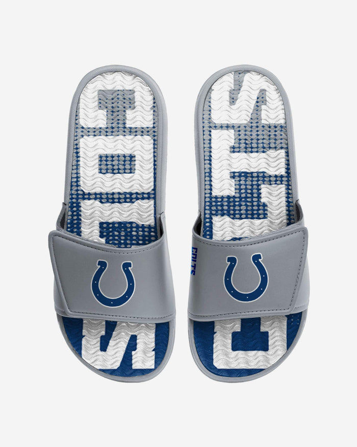 Indianapolis Colts Gradient Wordmark Gel Slide FOCO S - FOCO.com