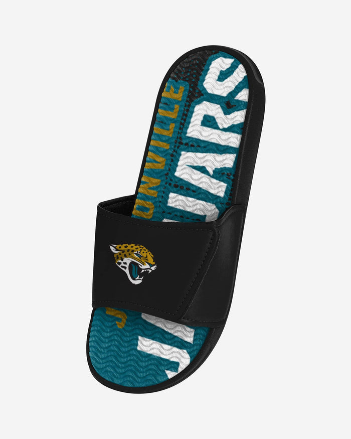 Jacksonville Jaguars Gradient Wordmark Gel Slide FOCO - FOCO.com