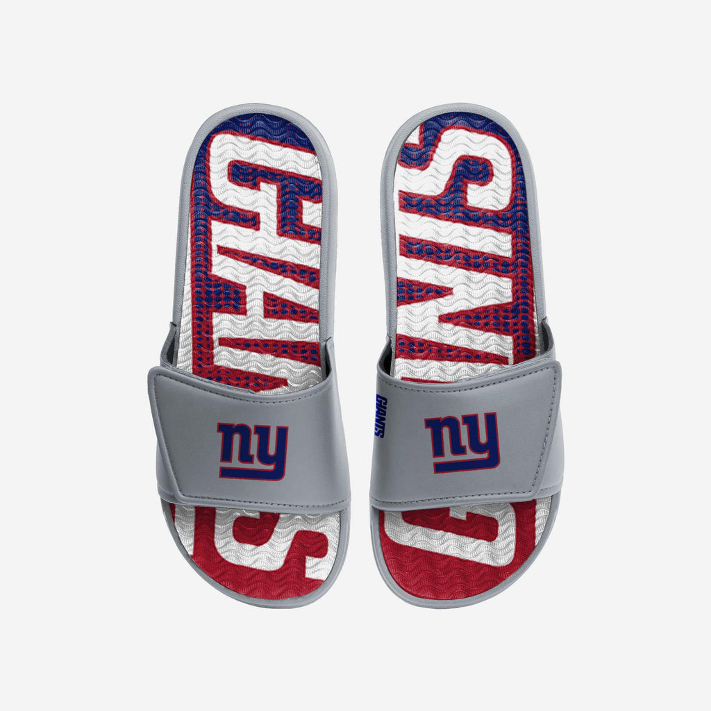 New York Giants Gradient Wordmark Gel Slide FOCO S - FOCO.com