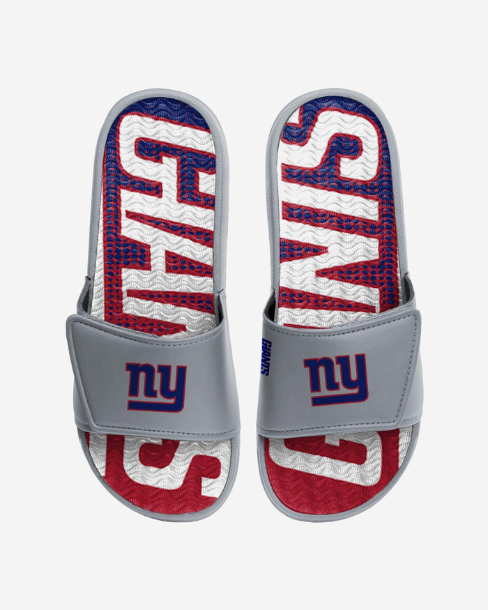 New York Giants Gradient Wordmark Gel Slide FOCO S - FOCO.com