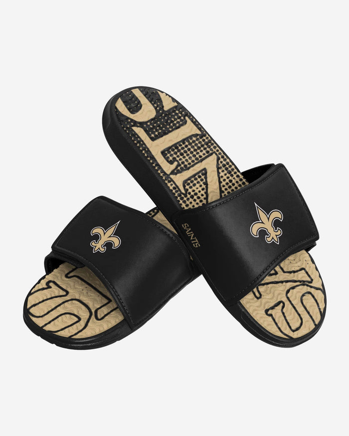 New Orleans Saints Gradient Wordmark Gel Slide FOCO - FOCO.com