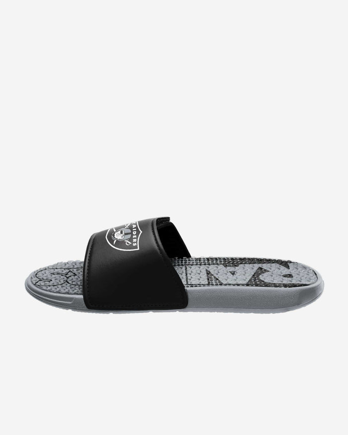 Las Vegas Raiders Gradient Wordmark Gel Slide FOCO - FOCO.com