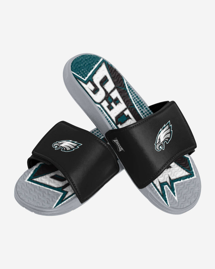 Philadelphia Eagles Gradient Wordmark Gel Slide FOCO - FOCO.com