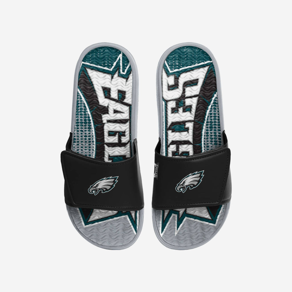 Philadelphia Eagles Gradient Wordmark Gel Slide FOCO S - FOCO.com